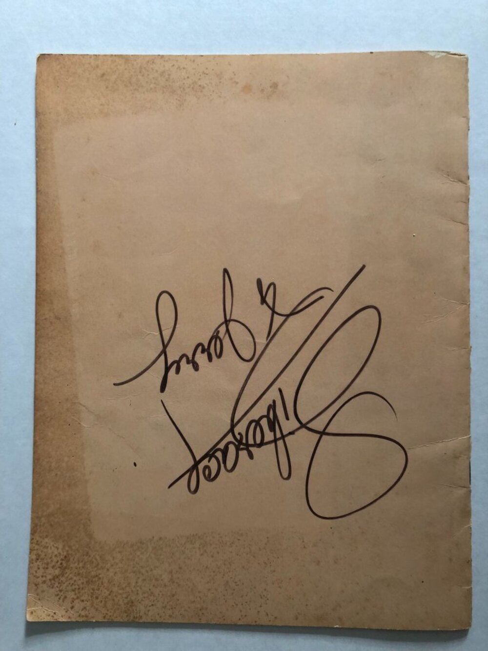Liberace Autographed Program Signed on Back - Picture 2 of 11